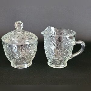 Princess House Fantasia Cream & Sugar Set with Lid #532 box